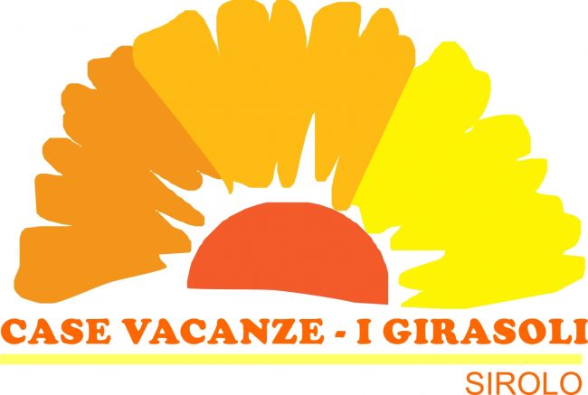 Logo stilizzato di un sole arancione e giallo. Testo: 
